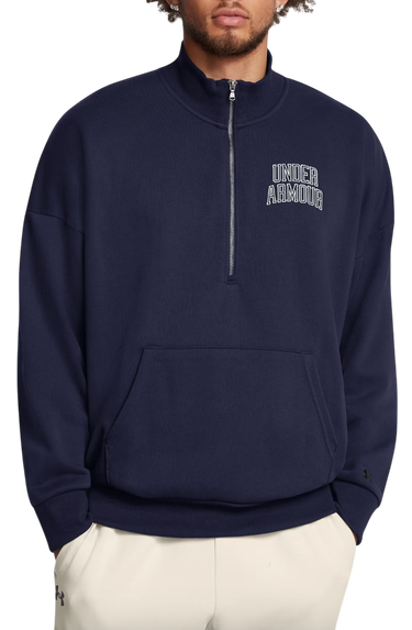 Mikina Under Armour Terry Half-Zip Sweatshirt Navy | 1386550-410, 0