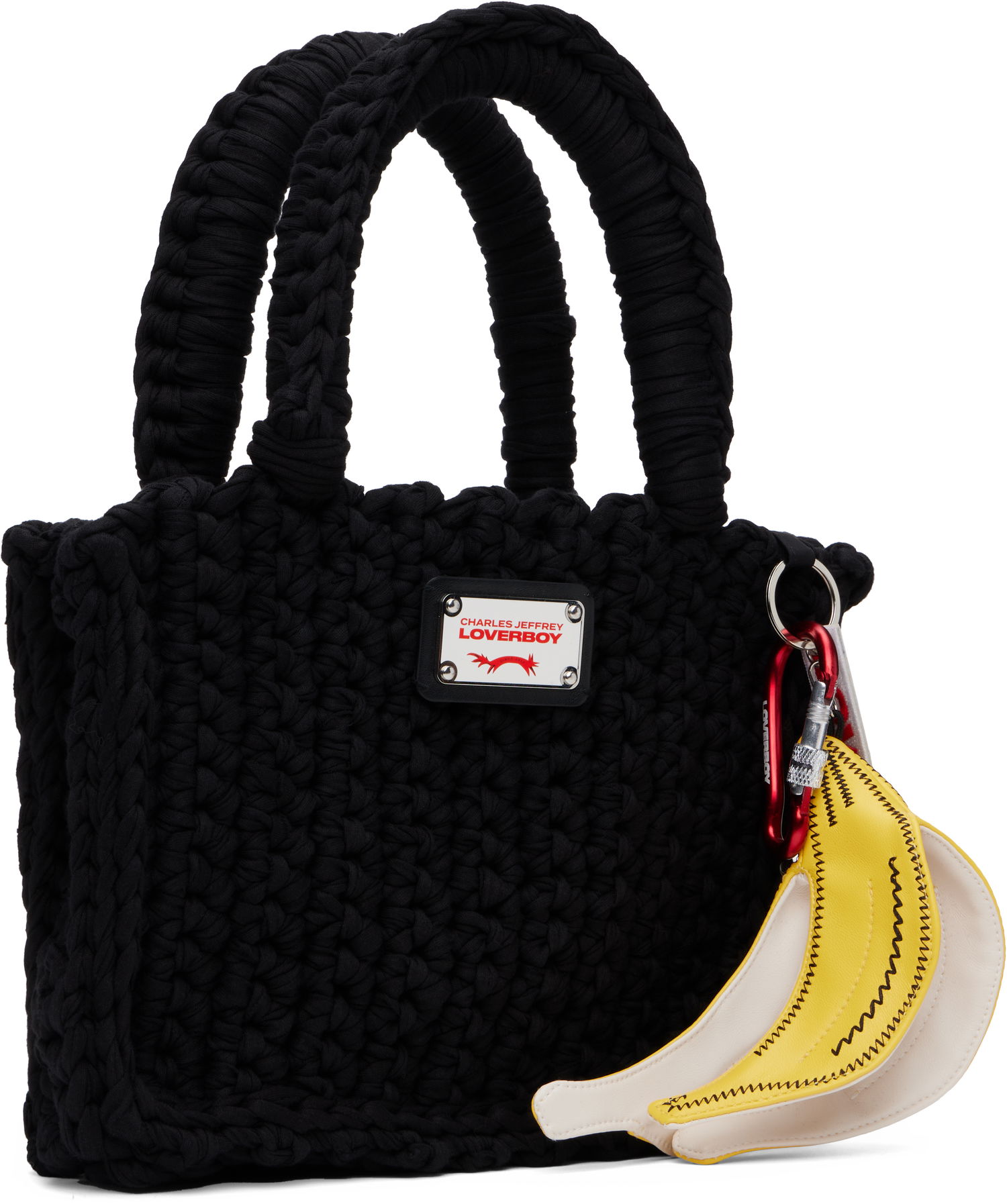 Kabelka Charles Jeffrey Loverboy Charles Jeffrey LOVERBOY Knitted Bucket Tote Bag Čierna | 54120201, 1