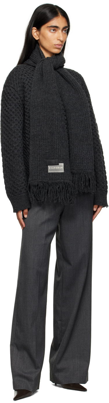 Nohavice Maison Margiela MM6 Maison Margiela Tailored Wide-Leg Trousers Šedá | S52KA0538 S47848, 3