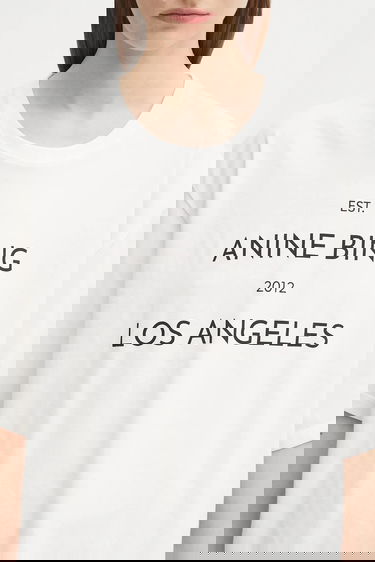 Tričko Anine Bing Rudy T-Shirt Biela | A.08.11037, 3