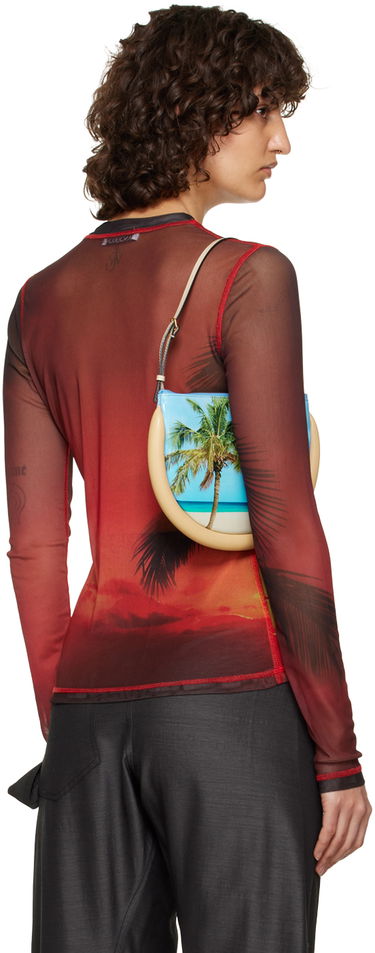 Tričko JW Anderson JW Anderson Sunset Palm Sheer Long Sleeve T-Shirt Červená | JO0138-PG1266, 2
