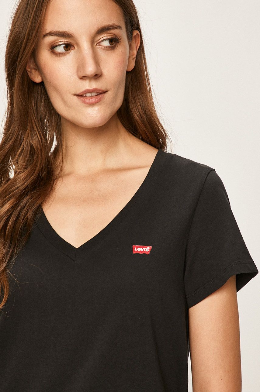 Tričko Levi's Perfetct Vneck Čierna | 85341.0003, 0