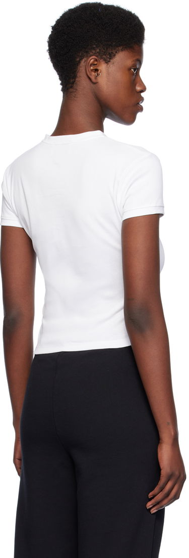 Tričko Coperni Coperni V-Neck Fitted T-Shirt Biela | COPJS71510, 2