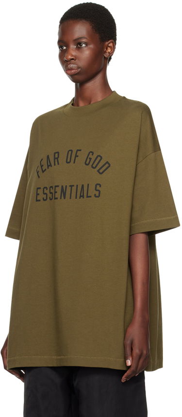 Tričko Fear of God Fear of God Essentials Crewneck T-Shirt Zelené | 125BT244194F, 3