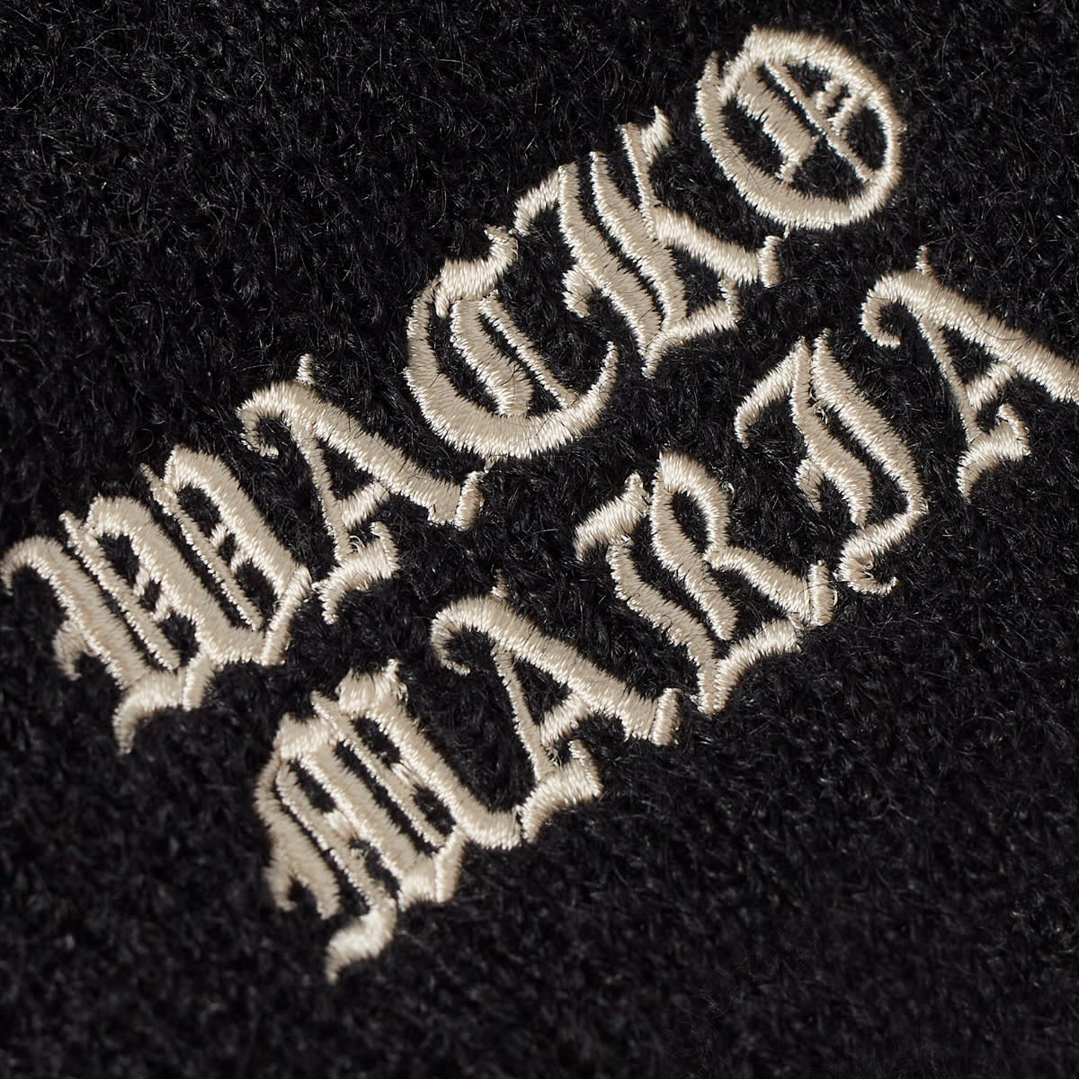 Kulicha WACKO MARIA Mohair Knitted Watch Beanie Čierna | 23FW-WMA-CP03-BLK, 1