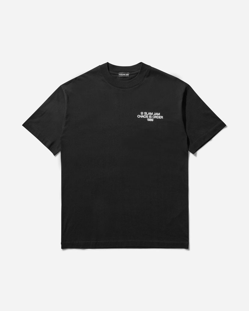 Tričko Slam Jam Chaos is Order Graphic T-Shirt Čierna | SJPRCHAOS BLK