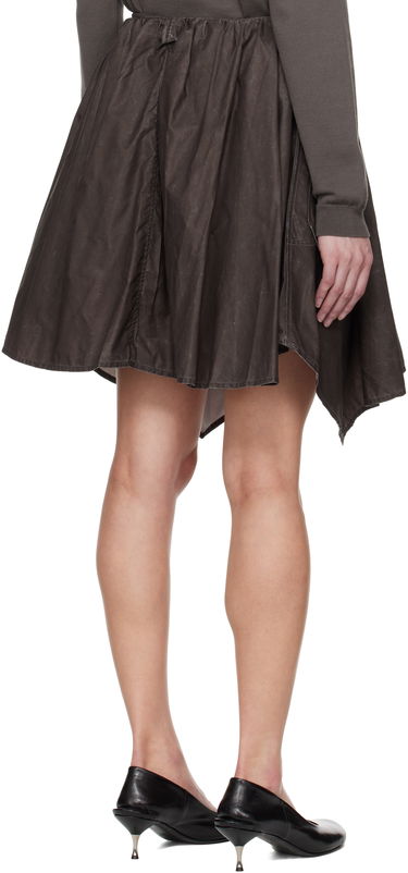 Sukňa OUR LEGACY Our Legacy Mainsail Miniskirt Hnedá | W2254MA, 2