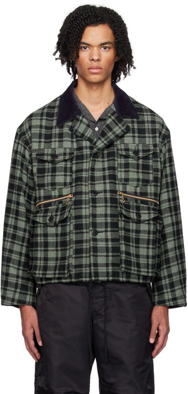 Bunda BEAMS BEAMS PLUS Fishing Plaid Jacket Zelené | 38180377791, 0