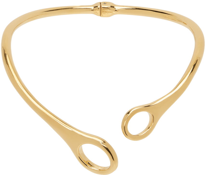 Náramok Tom Ford Cutout Choker Necklace Metalická | JW036-AMT001X, 0