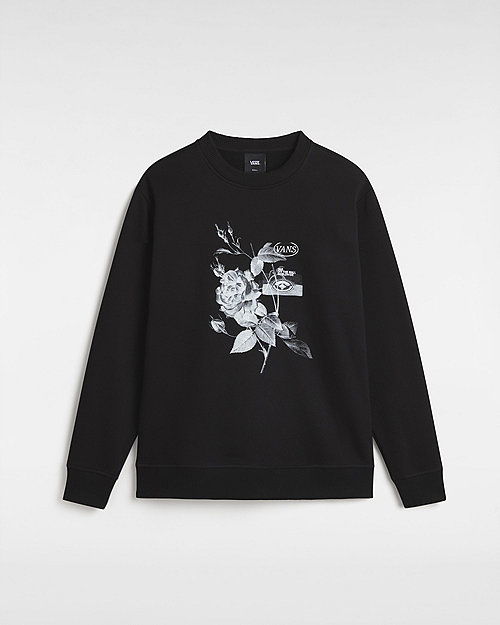 Mikina Vans Damask Crew Sweatshirt Čierna | VN000JTGBLK, 0