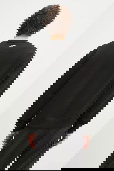 Mikina KENZO Crewneck Sweatshirt with Embroidered Flower Motif Čierna | FF55SW2654MF.99J, 2