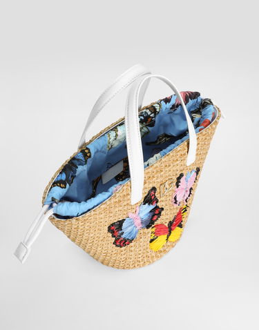 Kabelka Dolce & Gabbana Dolce & Gabbana Butterfly Straw Basket Béžová | EB0249AU373HC5KB, 3