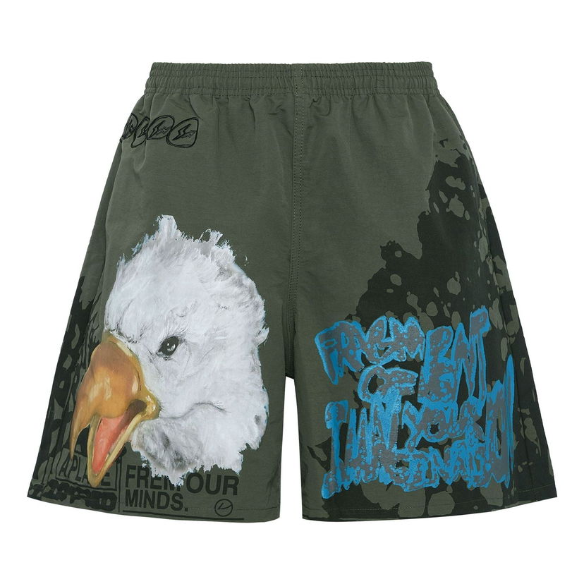 Šortky Cactus Jack by Travis Scott Travis Scott Cactus Jack x Fragment Imagination Shorts Zelené | CJFN-SS32