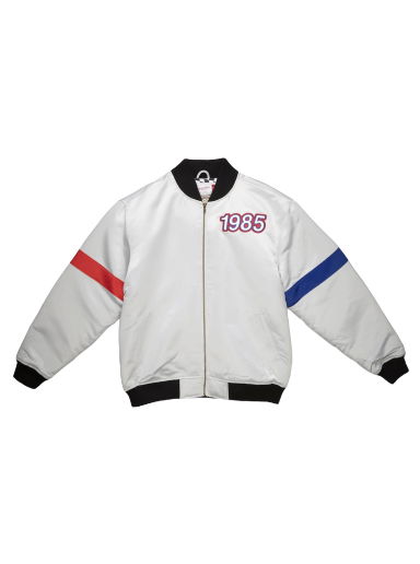 Bunda Mitchell & Ness All Star Heavyweight Satin Jacket Šedá | STJKAJ19062-ASGSILV