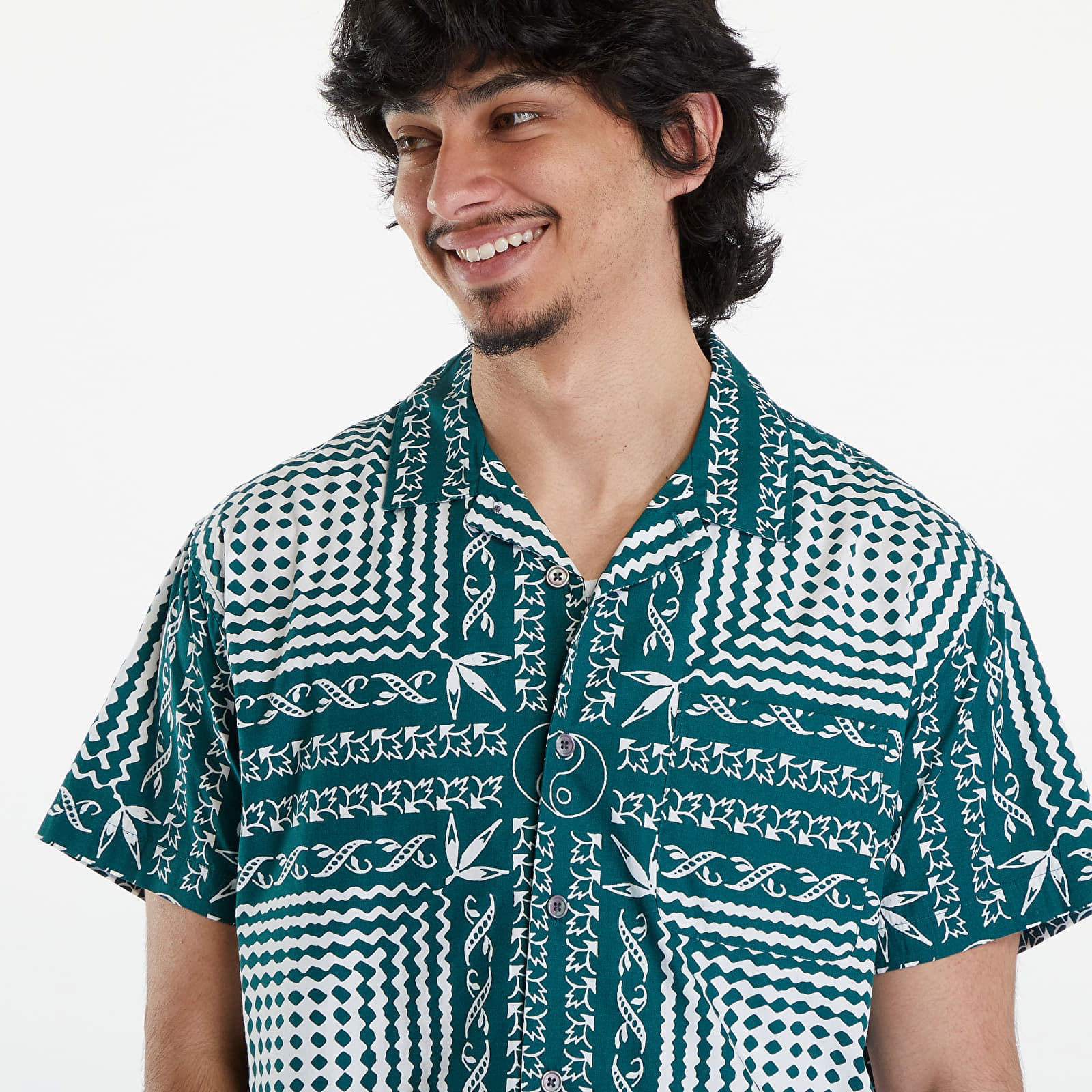 Cortex Woven Shirt Aventurine Green/ Multi