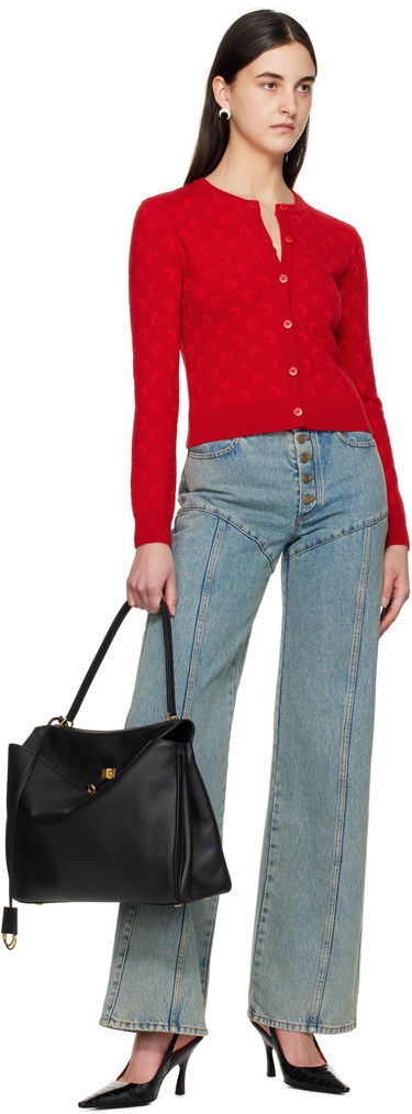 Džínsy Marine Serre Marine Serre Moon Laser Flare Jeans Modrá | WPA126A CDEN0003, 3