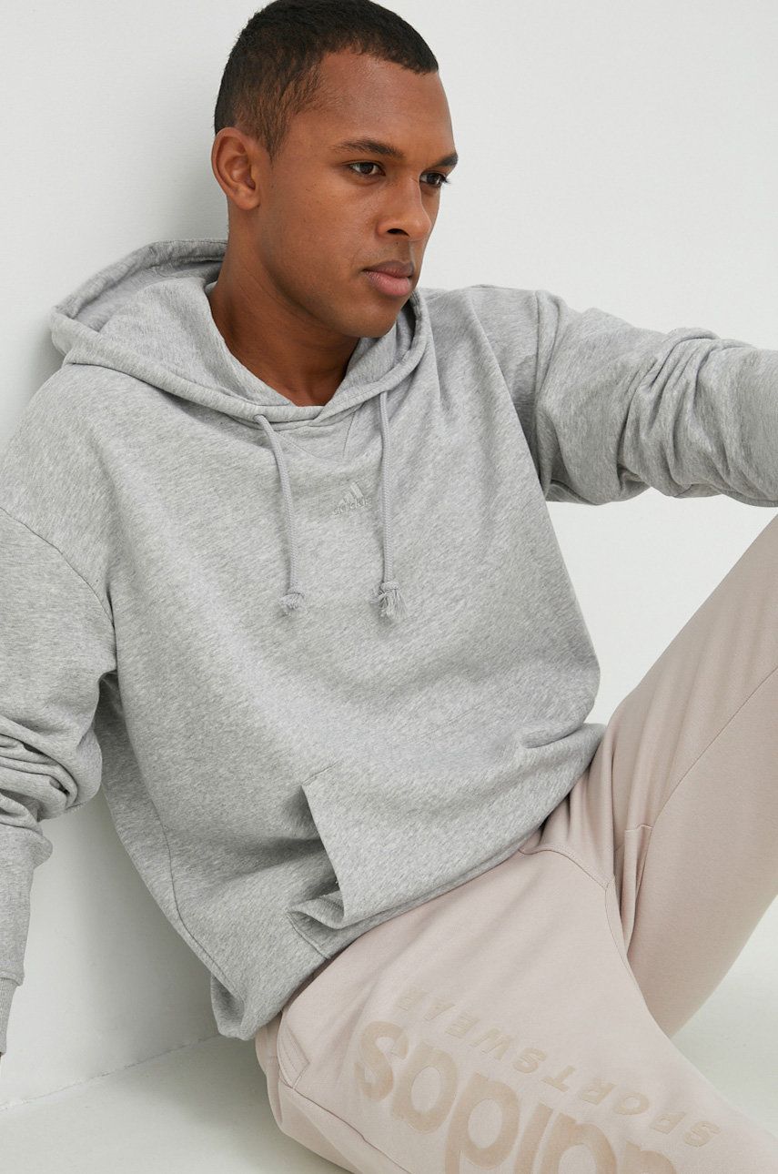 Mikina adidas Originals Cotton Hoodie Šedá | IC9759, 0