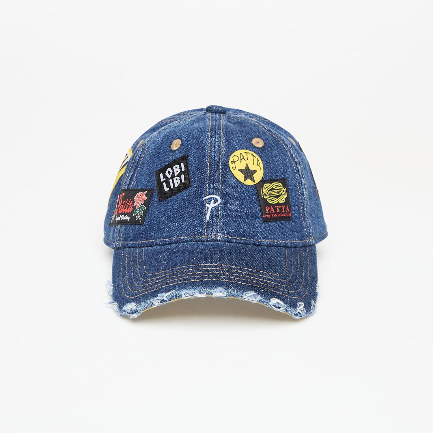 Šiltovka Patta Whole Lotta Labels Denim Blue Denim Modrá | POC-AW25-4200-815-0009-197, 0