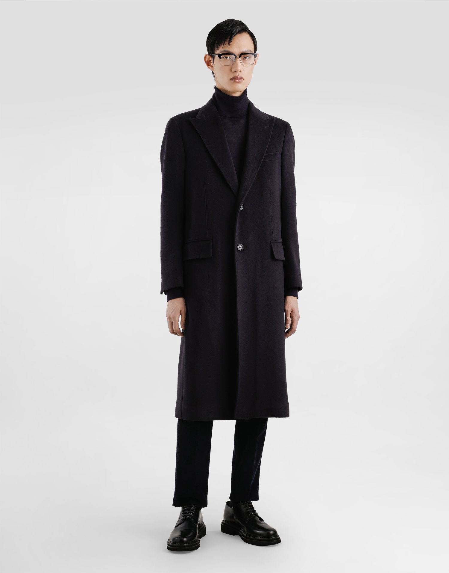 Nohavice Dolce & Gabbana Dolce & Gabbana Garment Dyed Velvet Trousers Navy | GY6UETG8NN7B0665, 1