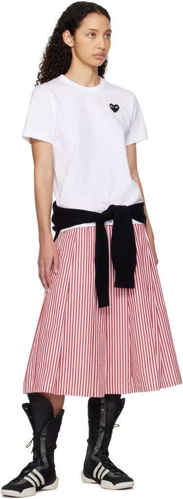 Tričko Comme des Garçons COMME des GARÇONS PLAY Heart T-Shirt Biela | T064-051, 3