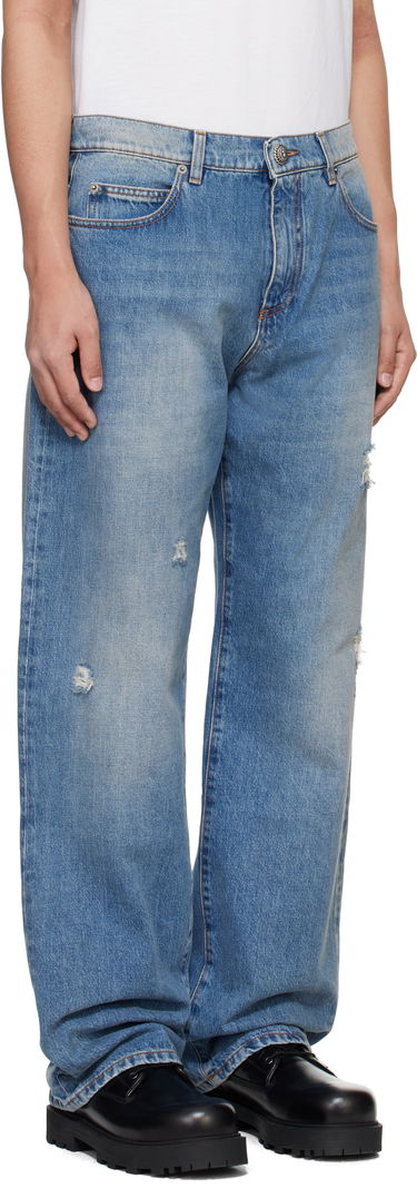 Džínsy Balmain Balmain Loose-Fit Jeans Modrá | EH1ML155DF44, 1
