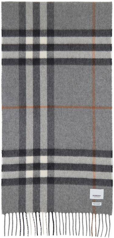 Šál Burberry Check Scarf Gray Šedá | 8016395, 1
