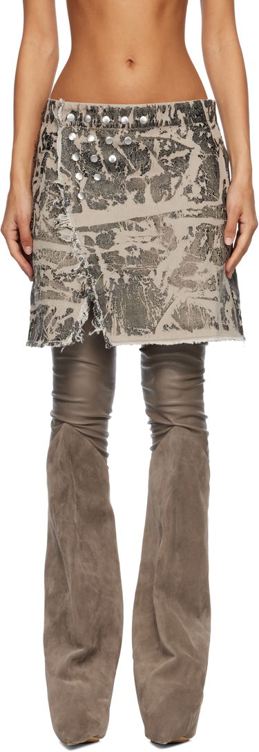 Sukňa Rick Owens Concordians Sisynap Studded Distressed Miniskirt Rôznofarebný | DS02E7329 DWF, 0