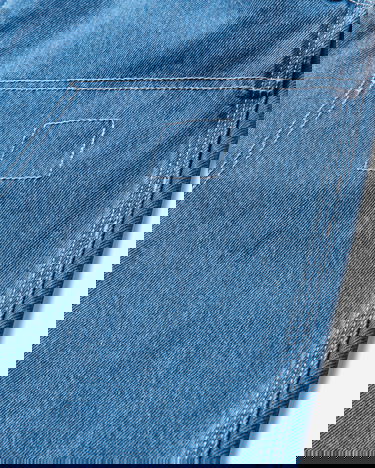 Cargo nohavice Carhartt WIP Double Knee Stone Washed Pants Modrá | A242055 106, 4