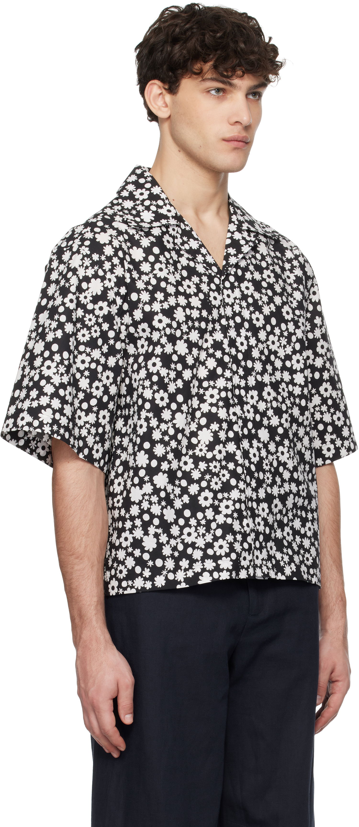 Košeľa Marni Marni Pop Fields Motif Shirt Čierna | CUMU0330S2 UTC463, 1