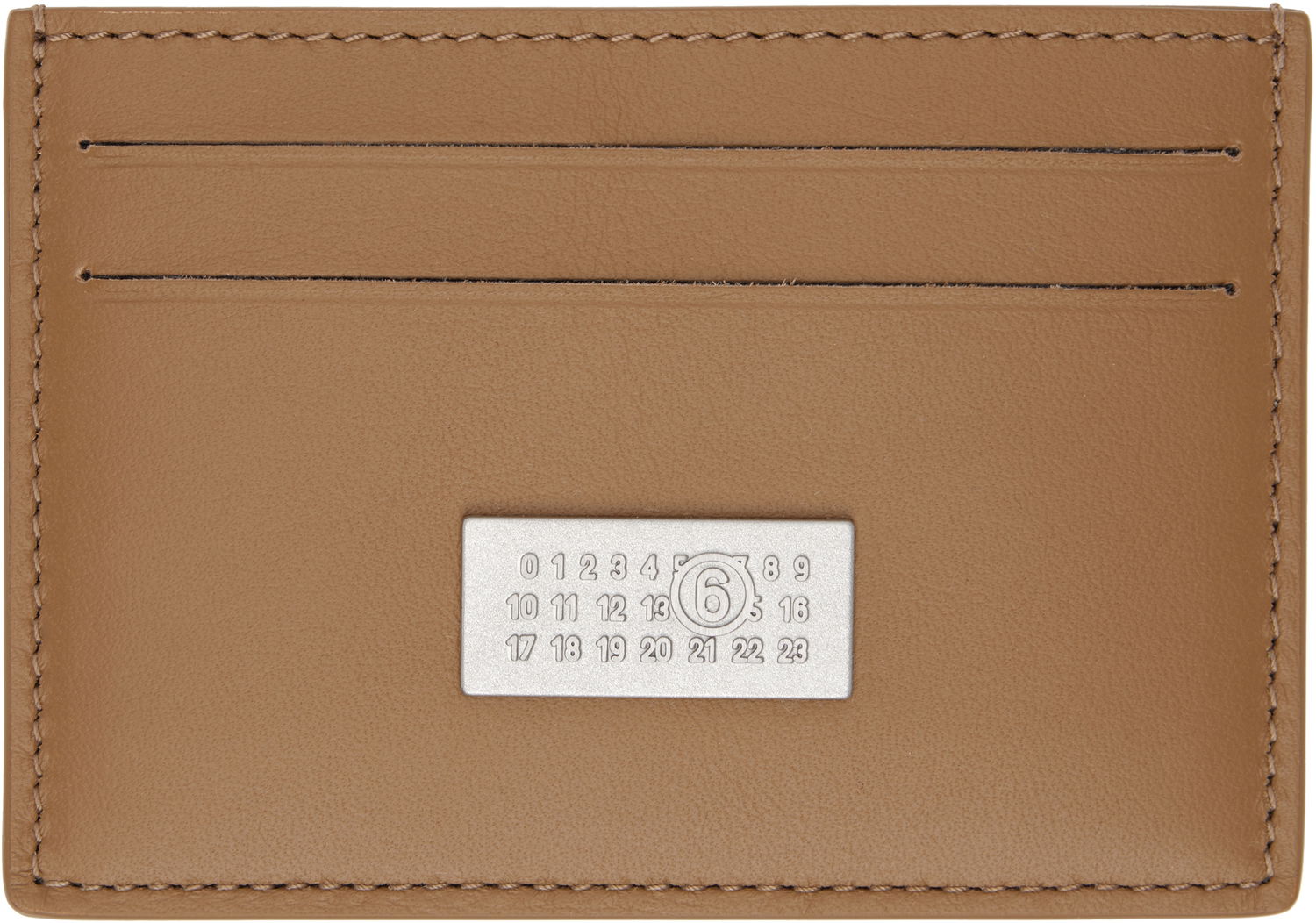 Peňaženka Maison Margiela MM6 Maison Margiela Leather Card Holder Hnedá | SA5UI0013 P7258, 0