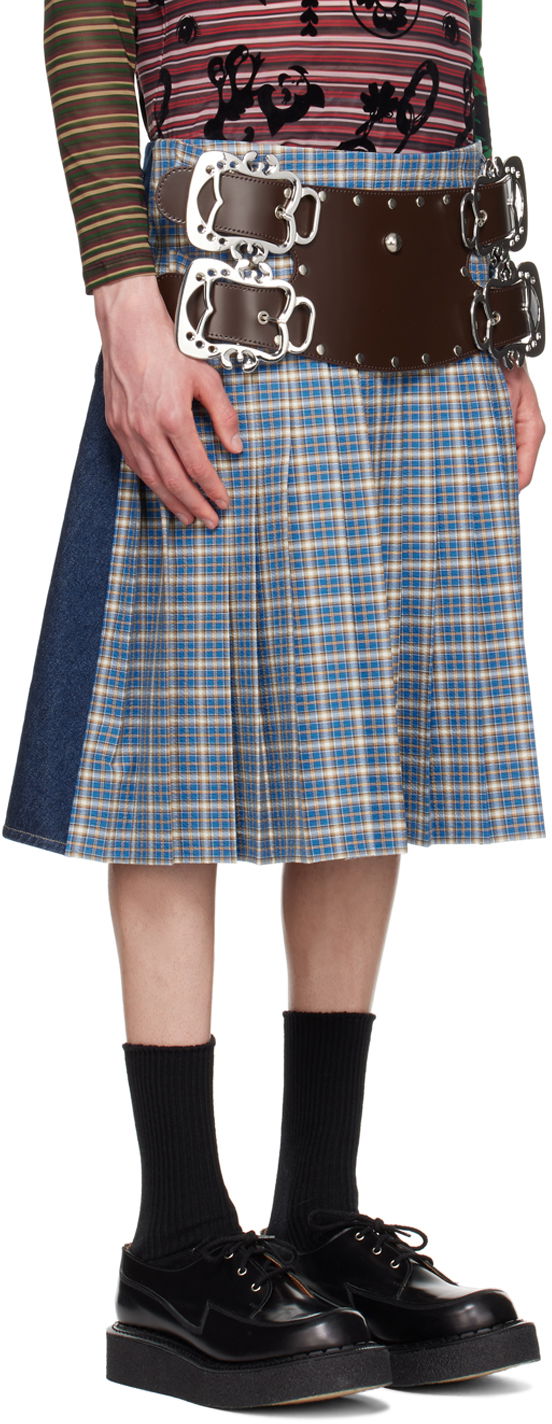 Sukňa Chopova Lowena Chopova Lowena Marshal Denim Pleated Skirt Modrá | 3207, 1