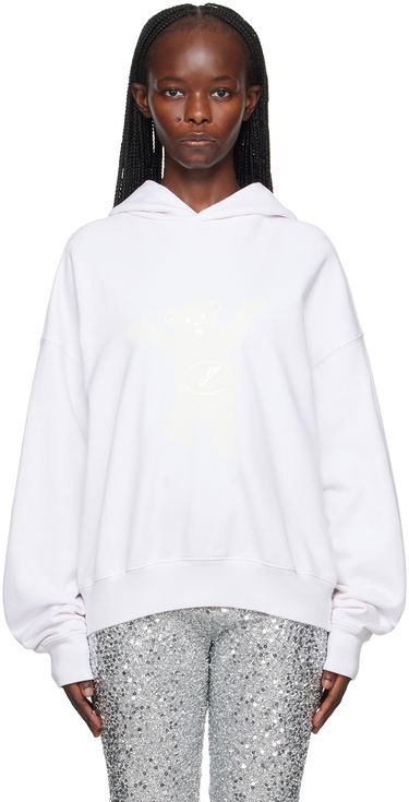 Mikina We11done We11done Printed Hoodie Biela | WD-TH3-22-727-U-IV, 0
