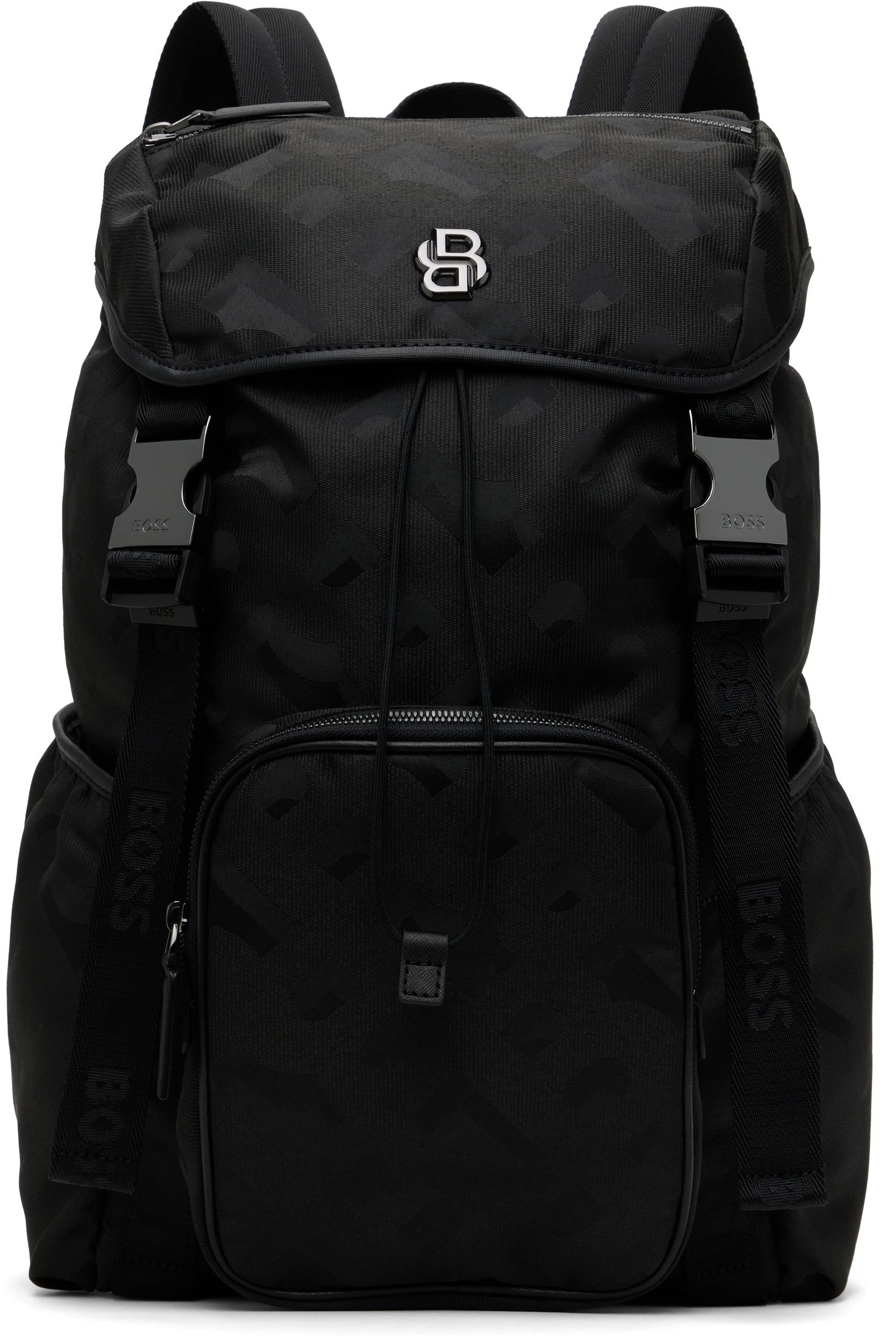 Batoh BOSS Monogram Backpack Čierna | 50536225, 0