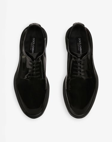 Tenisky a topánky Dolce & Gabbana Derby Patent Leather Shoes Čierna | A10840A147180999, 3