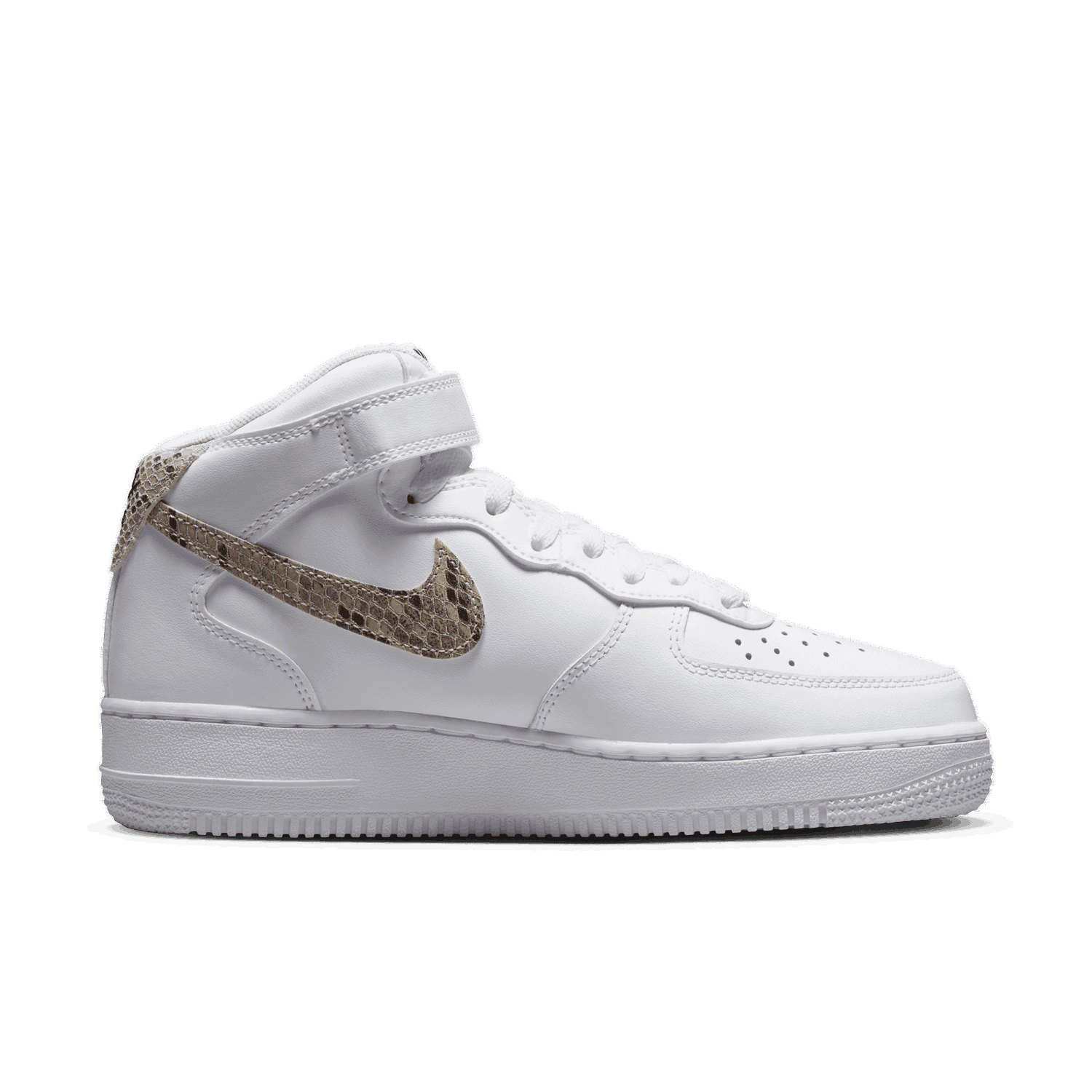Tenisky a topánky Nike Air Force 1 '07 Mid White Snake Swoosh W Biela | DD9625-101, 1