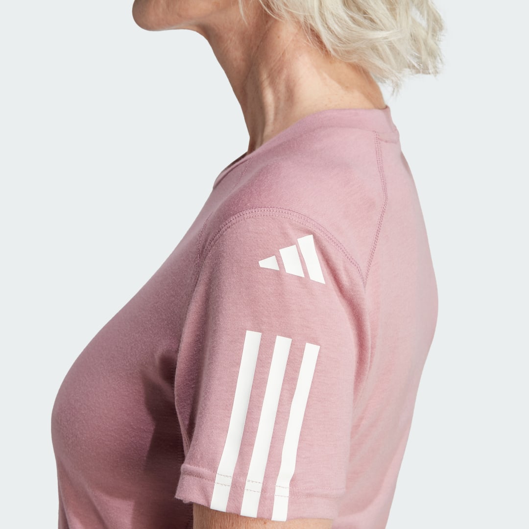 Train Essentials Train Cotton 3-Stripes Crop Top