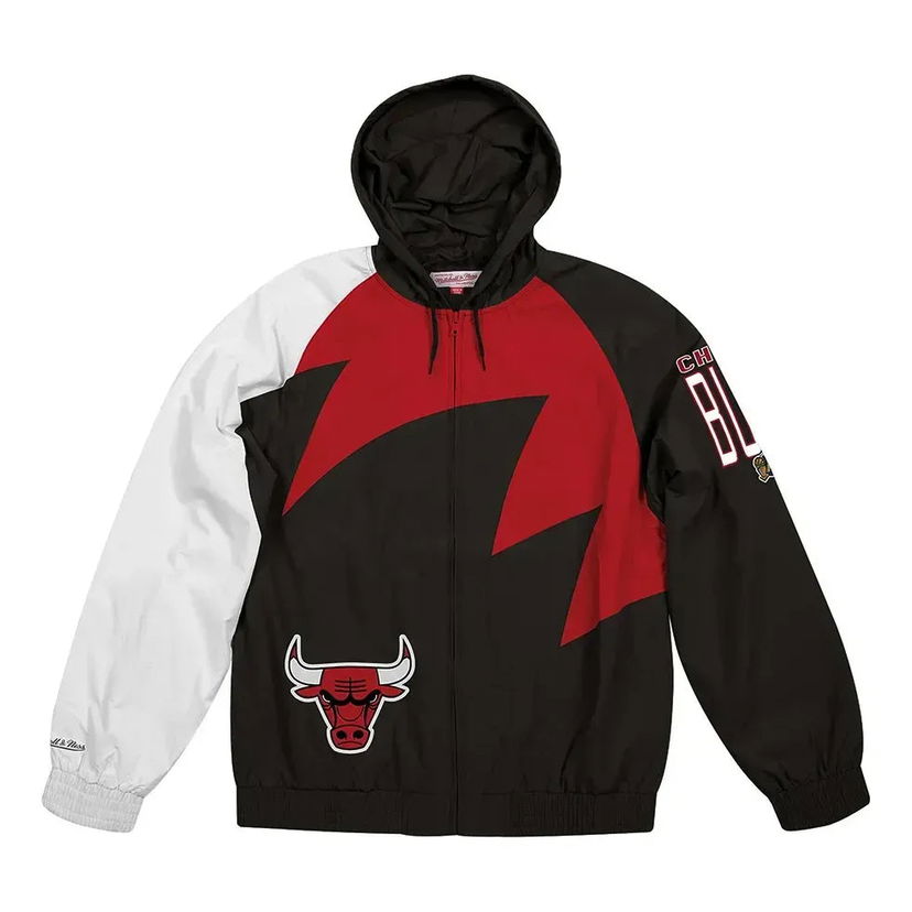 Vetrovka Mitchell & Ness Mitchell & Ness Chicago Bulls Shark Tooth Jacket Čierna | BA57PH-CBU-K-FLR