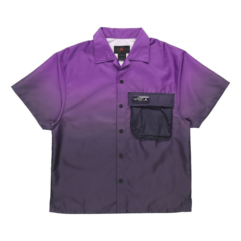 Košeľa Jordan Jordan 23 Engineered Gradient Pocket Breathable Short Sleeve Shirt Fialová | CZ4821-578