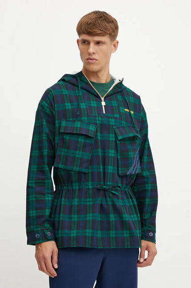 Vetrovka adidas Originals Windbreaker Plaid Jacket Zelené | IX9636, 0