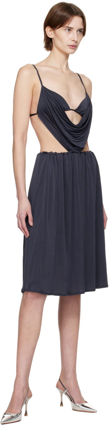 Šaty Diesel Diesel D-Showomen Cowl Neck Midi Dress Navy | A17621 0QMAX, 3