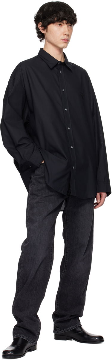 Košeľa Acne Studios Acne Studios Button-Up Shirt Čierna | BB0599-, 3