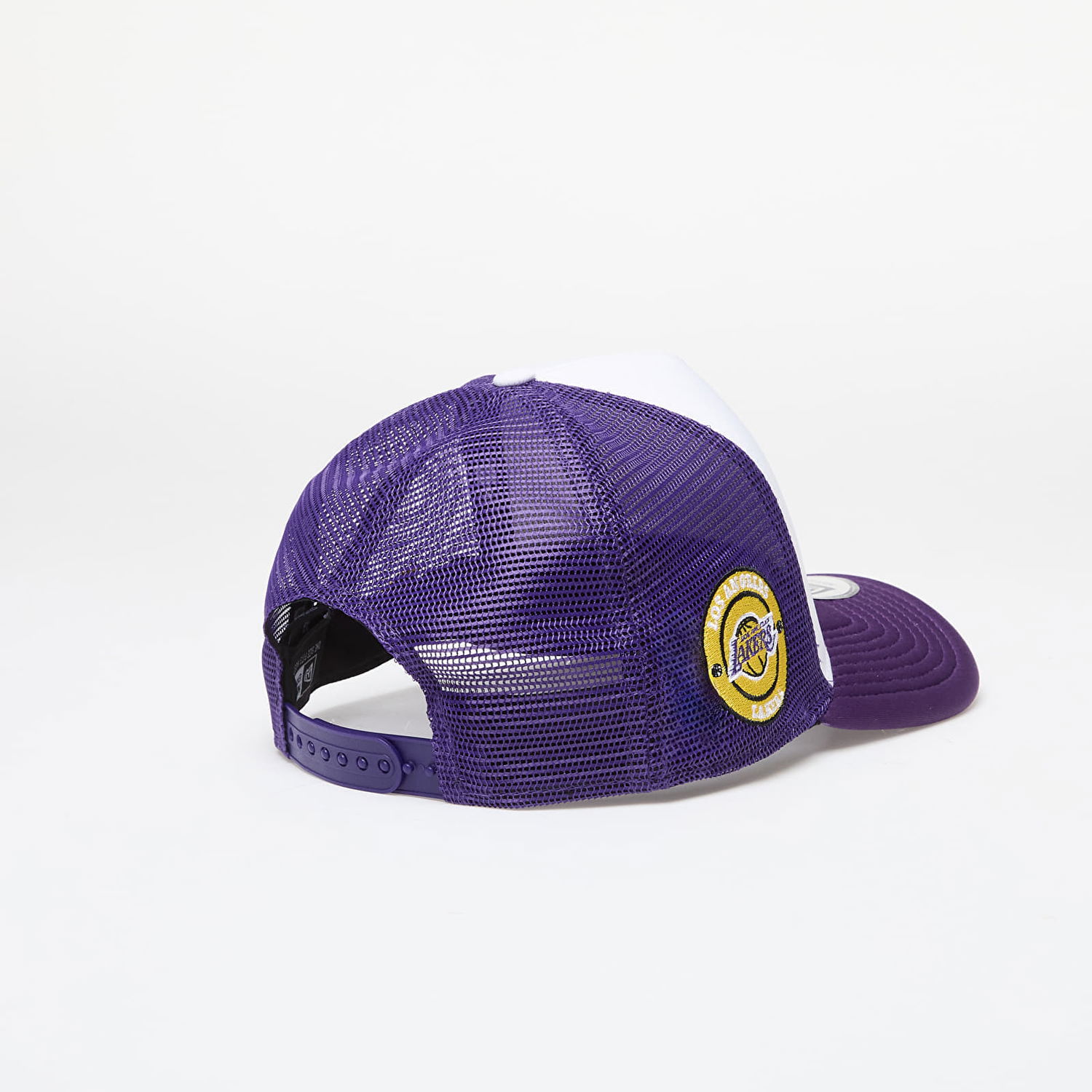 Šiltovka New Era Los Angeles Lakers NBA Team Colour 9FORTY E-Frame Adjustable Trucker Cap True Purple/ Yellow Universal Fialová | 60565422, 1