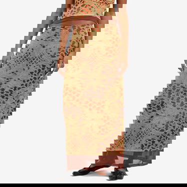 Sukňa Miaou Miaou Topanga Lace Maxi Skirt Hnedá | 4062PM2LAO, 2