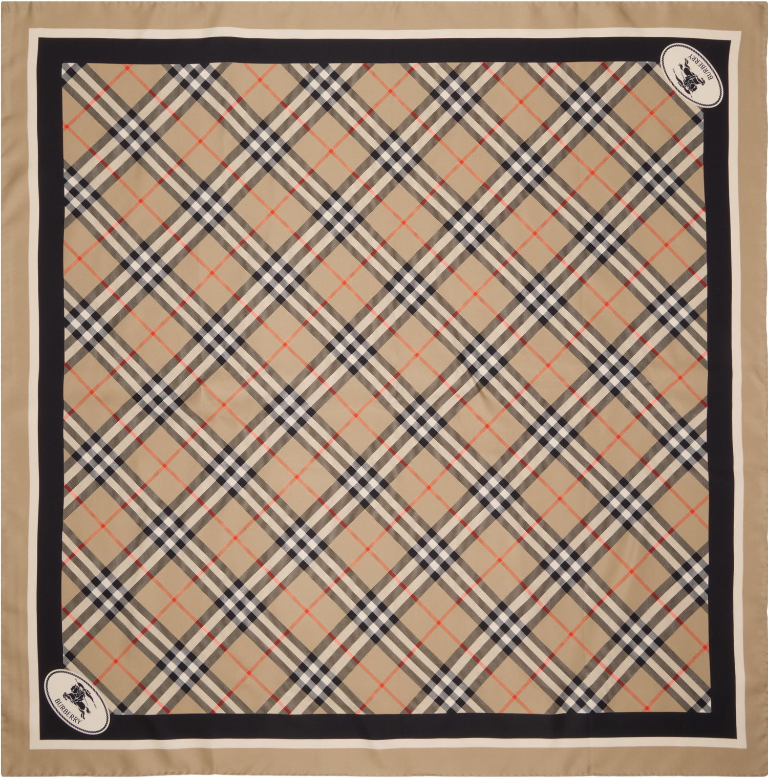 Šál Burberry Burberry Check Silk Scarf Béžová | 8113048, 0