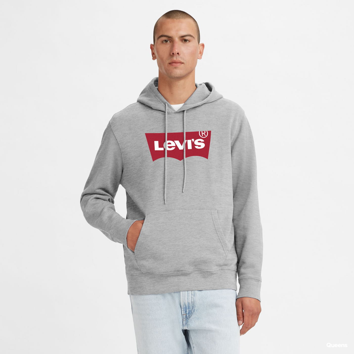 Mikina Levi's Standard Graphic Hoodie Šedá | 38424-0000, 0