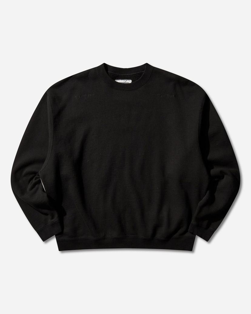 Mikina Cav Empt Solid Loose Crewneck Sweatshirt Čierna | CES28CS12 BLACK