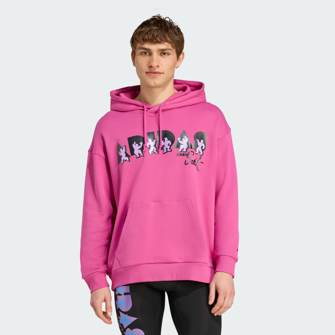 Mikina adidas Performance adidas x Jeremy Scott Hoodie Ružová | JL7625, 0
