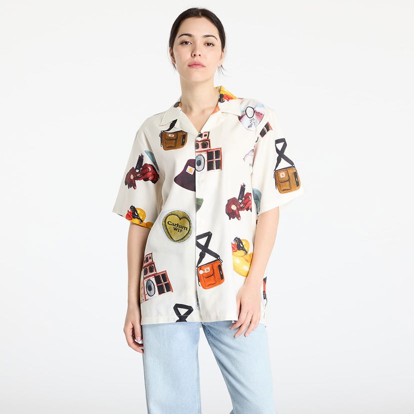 Košeľa Carhartt WIP Carhartt WIP Jacob Rochester Print Shirt Biela | I034574.2UKXX