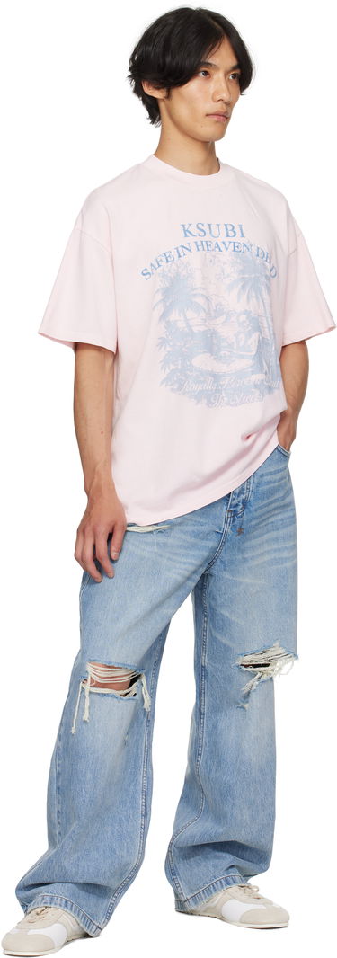 Tričko Ksubi Paradiso Ekcess Graphic T-Shirt Ružová | MPF25TE004, 3