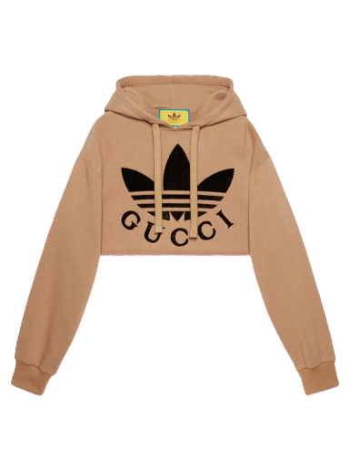 Mikina Gucci x adidas Cropped Sweatshirt Béžová | 688196 XJEDA 2184